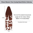 thumbnail image 4 of HELLHERO Replacement Valentines Day Ironing Board Covers 15x54 Inch Elastic Edge Ironing Board Covets Dust-Proof 3 Fasteners, Dripping Chocolate Cow, 4 of 4