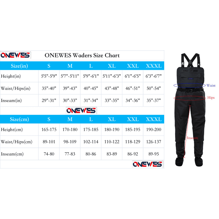 3-Layer Breathable Fly Fishing Waders Neoprene Stocking Foot