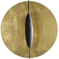 thumbnail image 2 of Gold Leaf Painted Gold French Black Pinders Wall Sconce, 2 of 3