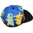 thumbnail image 3 of Pokemon le Groupe de Départ Original Casquette Snapback Jeunesse Dégradé Bleu, 3 of 3