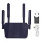 thumbnail image 1 of Enrutador inalámbrico 4G LTE, punto de acceso WiFi móvil profesional de alta velocidad de 300Mbps con ranura para tarjeta SIM para oficina en casa, enchufe estadounidense de 100-240V, 1 of 1