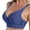 Blue, variant on White Push Up Bras for Womens Lace Gathered Bra Adjustable Straps Breast Cup Underwear