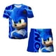 thumbnail image 2 of Conjunto de camiseta y pantalón corto de dos piezas para niños del anime japonés "Sonic", camiseta de verano para niño y niña + pantalón corto de playa, 2 of 5