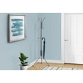 thumbnail image 3 of Monarch Specialties Coat Rack, Hall Tree, Free Standing, Hanging Bar, 6 Hooks, Entryway, 68"h, Bedroom, Metal, Grey, Contemporary, Modern, 3 of 4