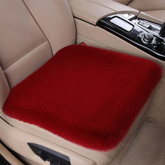 Fmbmuo Fade Resistant Car Seat Cushion Soft 17x17 Inch Square Seat Cushions, 1Pcs Modern Polyester (Red)
