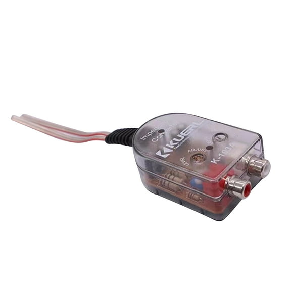 Car Stereo Radio Speaker Audio High Frequency To Low Frequency Impedance Output RCA Line Converter