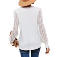 thumbnail image 4 of MOMOFEEL Womens Long Sleeve Tunic Tops Lace V Neck Shirts Causal Loose Blouses Pullove For Spring or Summer (M9008 White L), 4 of 7