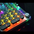 thumbnail image 2 of Teclado mecánico para juegos, USB con cable, máquina de escribir retro Steampunk Levamdar  CZDZ-HY71-2, 2 of 5