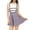 Purple, variant on QHFBli Womens Christmas Pleated Overall Gothic A-Line Elastic Waist Kawaii Braces Suspender Skirt