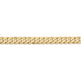 thumbnail image 3 of 14k Yellow Gold 18 Inch 6.25mm Curb Chain Necklace Pendant Charm Beveled, 3 of 9