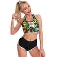 thumbnail image 3 of The Legend of Zelda Tri Force Heroes Women's Sports Bras Racerback Padded Workout Slimming Tank Tops Camisole Yoga Vest Activewear Fitness Running Crop Top, 3 of 6