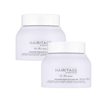 Hairitage To the Max Color Protection Maximum Hold Hair Styling Gel, 8 fl oz (Pack of 2)