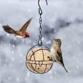 thumbnail image 6 of Birdcage Feeder Hollow Out Design Buckle Closing Durable Metal Non-deformation Outdoor Hanging Fun Bird Feeder, 6 of 7