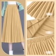 thumbnail image 3 of Keasmto Women Skirts Leopard Pleated Skirt Midi Long Cheetah High Waist Ladies Elasticized Summer A Line Skirts for Work Office XS, 3 of 5