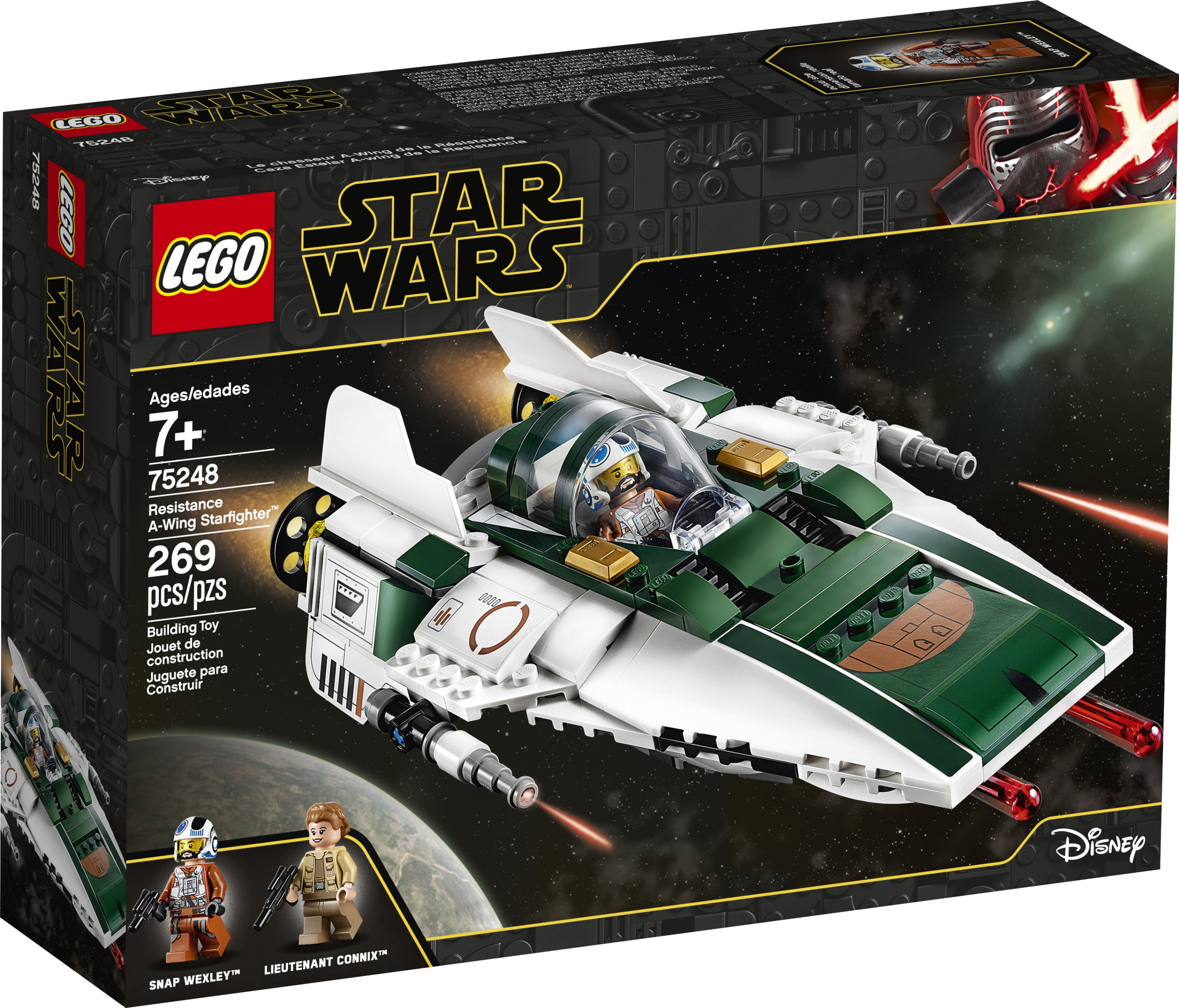 Landbrug parkere Forvent det LEGO Star Wars: The Rise of Skywalker Resistance A-Wing Starfighter 75248  Advanced Collectible Starship Model Set (269 Pieces) - Walmart.com