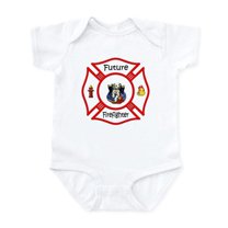CafePress - Future Firefighter Red Infant Bodysuit - Baby Light Bodysuit, Size Newborn - 24 Months