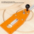 thumbnail image 4 of Circle Milling Base Plate, Fine Processing Thick Synthetic Board Router Slotting Plate Limit Drill Bit 260mm Metal Rail  for 64-65mm Woodworking Trimmer, 4 of 7