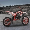 thumbnail image 5 of Seipouy Upgraded 49cc Kids Dirt Bike 2-Stroke - Mini Motorcycle, Gas Dirt Bikes with Front Rear Disc Brakes Speeds up to 25 MPH, Off-Road Tires, Shock Absorption, Dirtbikes for Kids, 5 of 10