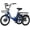 Blue, variant on Soumye Electric Tricycle for Adults,20" Folding Electric Trike,3 Wheels Electric Bicycle Bikes, 350W Step-Thru Etrike with 374WH Removable Battery and Large Basket for Women Men