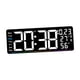 thumbnail image 3 of Reloj de pared digital con pantalla semanal, resistente, decorativo, calendario, despertador LED Blanco, 3 of 9