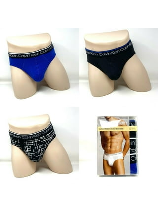 Calvin Klein 3 Pack Underwear Cotton Stretch Trunk Black Blue CK Men's Size  