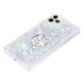 thumbnail image 4 of Funda para iPhone 11 PRO MAX con Brillo Líquido Flotante, Purpurina, Parachoques y Anillo Giratorio Soporte, 4 of 5
