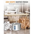 thumbnail image 4 of Cat Water Fountain Stainless Steel – 3L/101oz Pet Automatic Water Dispenser with 4Stage Filtration, 4 of 5