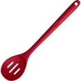 thumbnail image 1 of 600°F Heat Resistant Slotted Spoon: U-Taste 13.6in Solid Kitchen Cooking Spoon, Nonstick BPA Free Large & Long Rubber Utensil for Mixing, Serving, Stirring, Basting, Frying, Draining (Red), 1 of 10