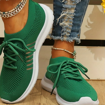 

Women s Breathable Mesh Sneakers Casual Lace Up Outdoor Shoes Lightweight Low Top Running Shoes