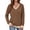 Light Coffee, variant on MOYIKO Color Block Sweatshirts for Women V Neck Long Sleeve Shirts Fashion Tops Pullover Sweatshirts Fall Outfits