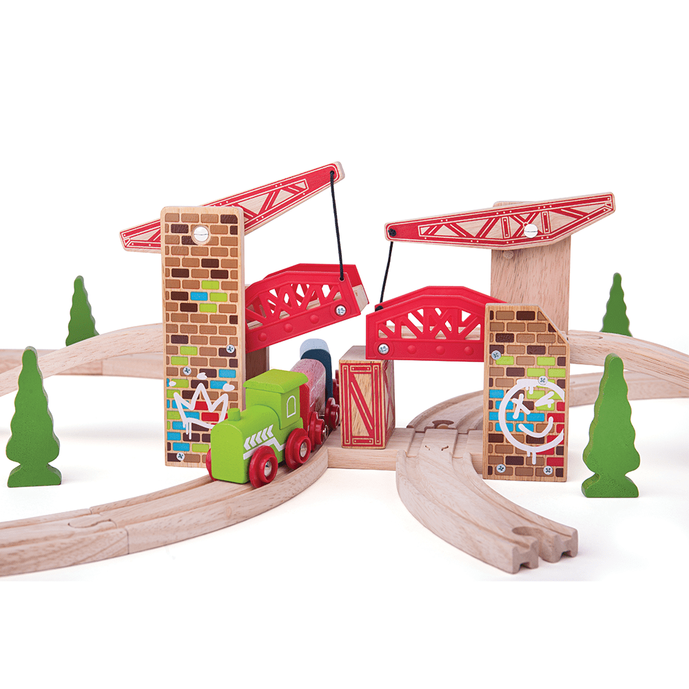 Bigjigs Rail Double Lifting Graffiti Bridge in Kosovo at 74 Rating 4