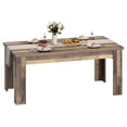 thumbnail image 1 of QinaQin 71 Inch Farmhouse Kitchen Dining Table for 6-8, Rectangular Wooden Table with Reinforced Base, 1 of 8