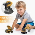 thumbnail image 5 of 1/64 Remote Excavator, 2.4Ghz Pocket Dump Truck Construction Vehicles Direct Charging with RC Metal Shovel,Type-C Di, 5 of 9