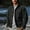 B Black, variant on Men's Long Sleeve Stand Collar Jacket Daily Casual Jacket Fashion Solid Button Down Jacket Coat Outdoor Hiking Workout Jacket Black L