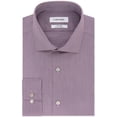 thumbnail image 1 of Calvin Klein Mens Non-Iron Stretch Button Down Dress Shirt, Purple, 14, 1 of 1