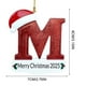 thumbnail image 3 of Adornos navideños, adornos navideños, regalos navideños, 26 letras, decoración para árbol de Navidad, adornos colgantes para árbol de Navidad, adornos navideños personalizados, decoración navideña, de, 3 of 6