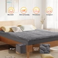 thumbnail image 4 of Vccoem Heated Mattress Pad Queen Size, Electric Bed Warmer with Dual Controller, 9 Heat Settings & 10-Hour Auto Shut-off, Machine Washable, Gray, 4 of 9