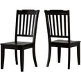 thumbnail image 2 of Weston Home Farmhouse Wood Dining Chair with Spindle Back, Set of Two, Antique Black, 2 of 2