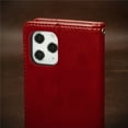 thumbnail image 6 of iPhone 12 Case, iPhone 12 Pro Case, Mantto Wallet with Card Holder Slots Premium PU Leather Magnetic Flip Cover with Kickstand, Shockproof TPU Interior Case For Apple iPhone 12/12 Pro 6.1", Red, 6 of 9