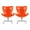 Orange, variant on QUMONIN 2-Pack Mini Plastic Dollhouse Chairs Ornaments for Crafting and Home Decoration