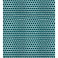 thumbnail image 3 of Damask Duvet Cover Set, Abstract Repetitive Floral Motifs in Cold Tones Geometric Design Art Deco Print, Decorative 3 Piece Bedding Set with 2 Pillow Shams, Queen Size, Teal Pale Blue, by Ambesonne, 3 of 3