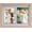 Natural Wood, variant on Collage Picture Frame, Double 4x6 Picture Frame with Mat, Fits 8x10 or Two 4x6 Photos, Tempered Glass, for Tabletop or Wall Mount-Bright White