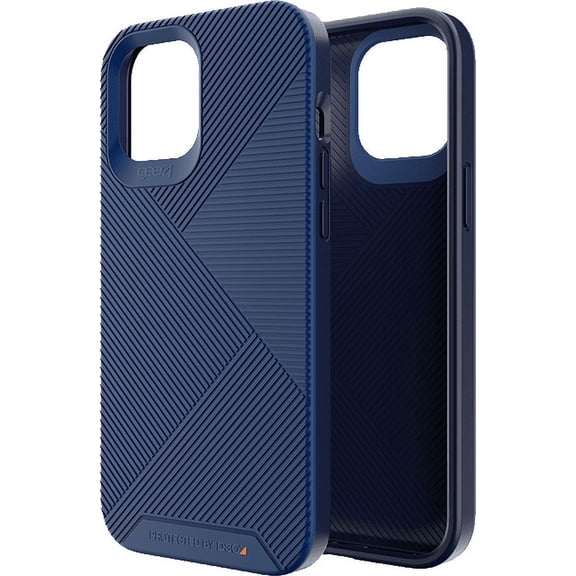 Gear4 Battersea Hard Shell Bumper Cell Phone Case for Apple iPhone 12/iPhone 12 Pro, Blue