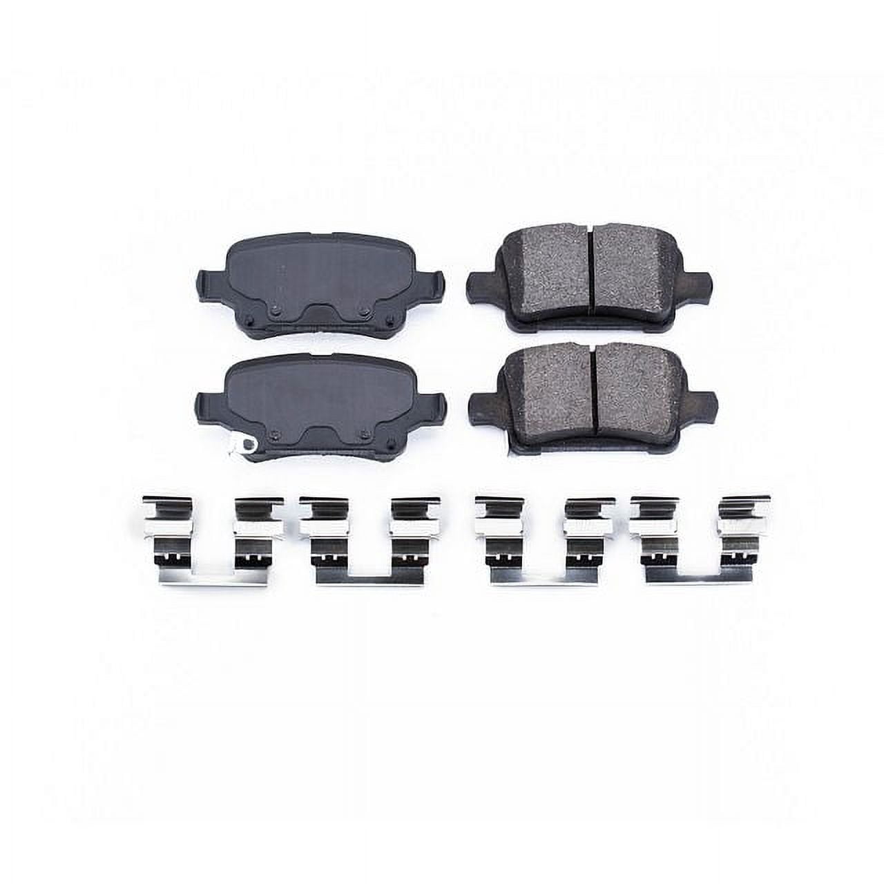 (2 pack) Power Stop Rear Z17 Evolution Ceramic Brake Pads with Hardware 17-1857