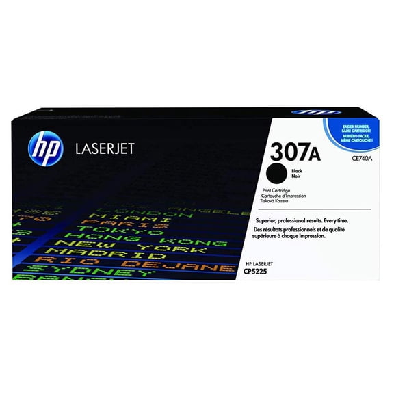 HP 307A (CE740A) Black Original LaserJet Toner Cartridge