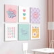 thumbnail image 3 of Lienzo decorativo Lwoztra para habitación de niña, habitación infantil, 20 x 25 cm x 6, 3 of 7