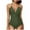 Army Green, variant on Halter Swimsuits for Women Slimming Tummy Control Maternity Bathing Suit Solid Color V Neck Wraps Fashion Bikini Swimwear Black XXL