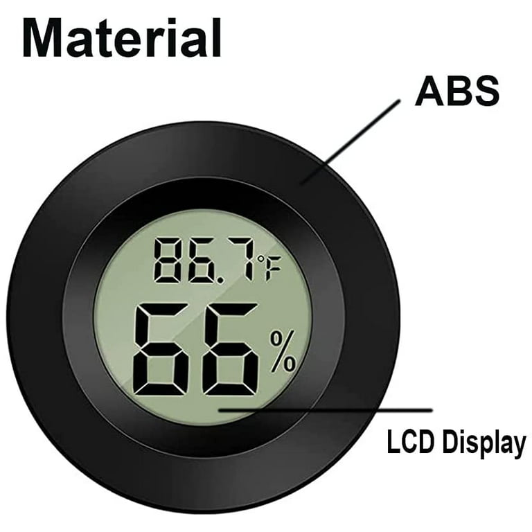 2 Pack Mini Digital Hygrometer Indoor Outdoor Thermometer