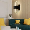 thumbnail image 3 of Lámpara de pared Colco Lámpara de pared acrílico LED moderno decoración Líneas de rayas negras, 3 of 8