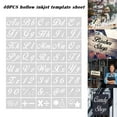 thumbnail image 2 of VALINK 40pcs Reusable Plastic Art Craft Alphabet Stencils with Calligraphy Font Upper and Lowercase Letters, 2 of 6